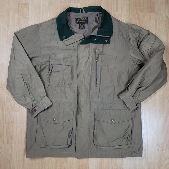 Vintage Eddie Bauer Nylon Jacket Men's Size XL Water Repellent Parka Zip Outdoor - Picture 1 of 10